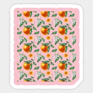 Orange seamless pattern Sticker